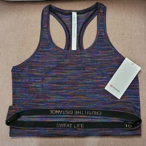 lululemon Rainbow Swiftly RB Tank LOVE Shirt Rare